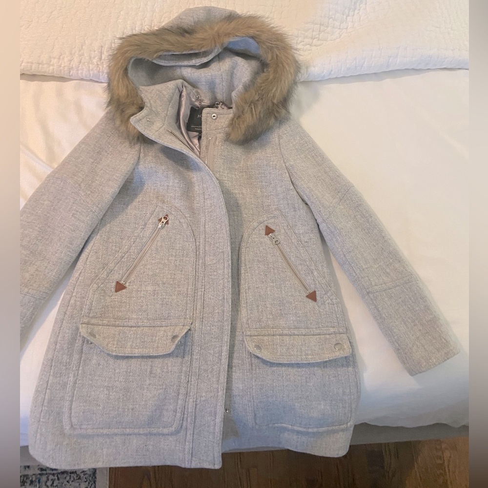 JCrew Chateau parka size 0 Heather Grey